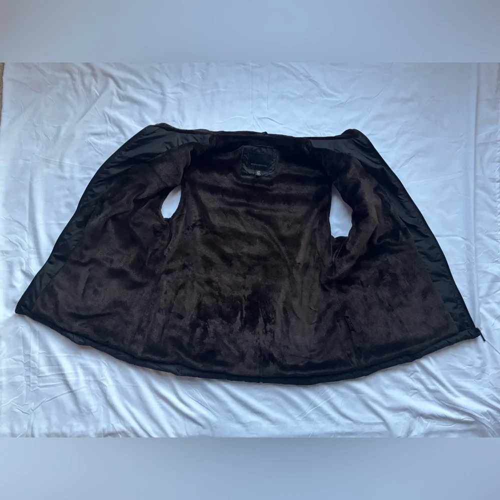 Weatherproof Women’s Size Large L Velour Lined Black Puffer Vest - Picture 2 of 8